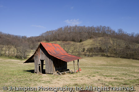 Clarence Johnson farm building